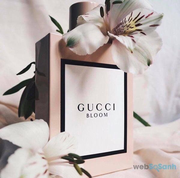 thiết kế đơn giản của nước hoa gucci