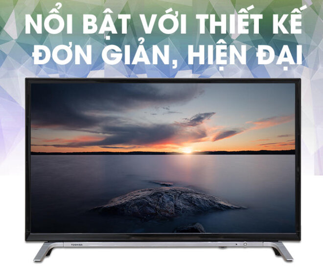 SMART TIVI TOSHIBA 49 INCH 49L5650 sở hữu thiết kế tinh tế, thanh lịch