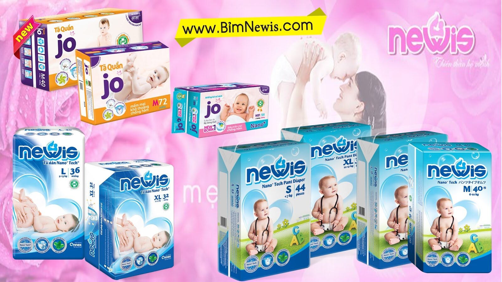 Tã Newis sản phẩm tuyệt vời cho bé