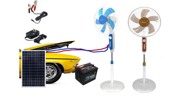 Quạt điện Sunisi DC51 có thời gian sử dụng lên đến 8 giờ quạt năng lượng mặt trời Sunisi DC51