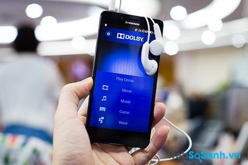 Ưu điểm lớn nhất của smartphone Lenovo A6000 là được tích hợp công nghệ xử lý âm thanh Dolby Digital Plus
