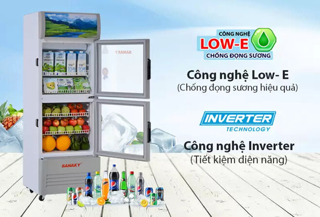 Tủ mát Sanaky Inverter