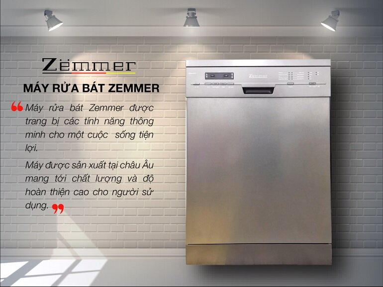 Máy rửa bát Zemmer SMI68MI06EZBA sở hữu nhiều công nghệ hiện đại, nâng tầm chất lượng