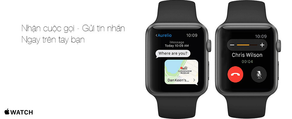 Đồng hồ thông minh Apple Watch nghe gọi nhắn tin