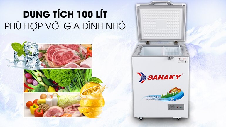 Tủ đông Sanaky 100 lít VH-1599HYK