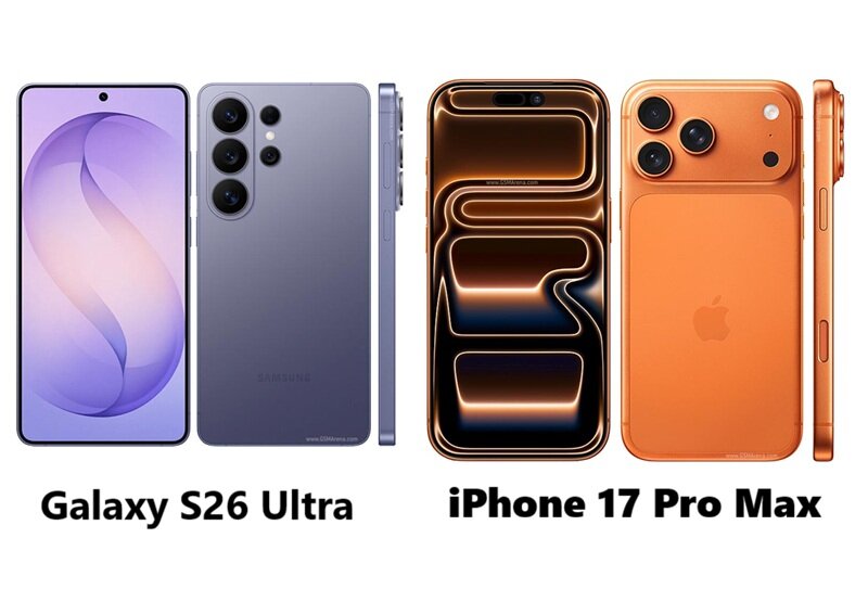 So kè Galaxy S26 Ultra và iPhone 17 Pro Max: Khi các gã khổng lồ phô trương sức mạnh