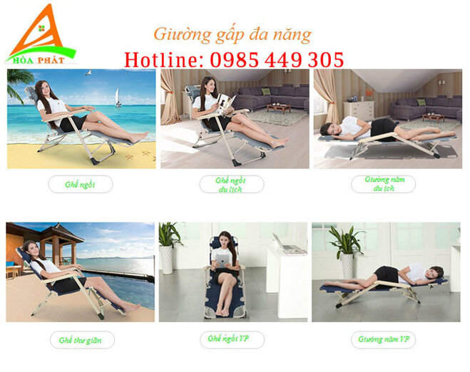 giường gấp hòa phát