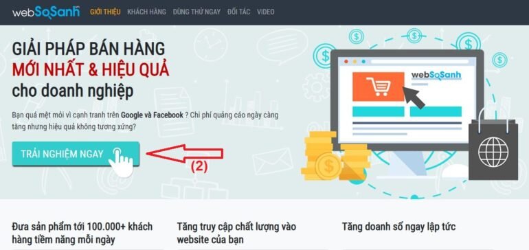click vào nút