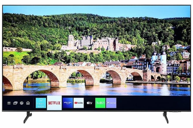 Smart Tivi Samsung 65 inch 4K UA65AU8100 được trang bị hệ điều hành Tizen OS 6.0