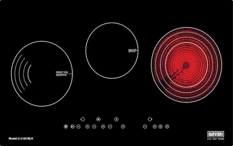 Bếp từ hồng ngoại âm 3 vùng nấu Giovani G-3169 MLH