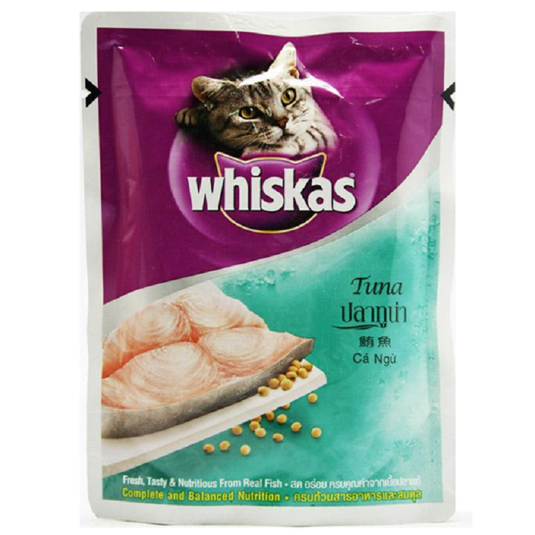 Thức ăn cho mèo Whiskas được sản xuất từ các nguyên liệu tự nhiên