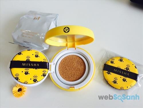 Dòng phấn nước Missha Minion Magic Cushion Moisture dành cho những cô nàng có làn da khô hoặc da thường