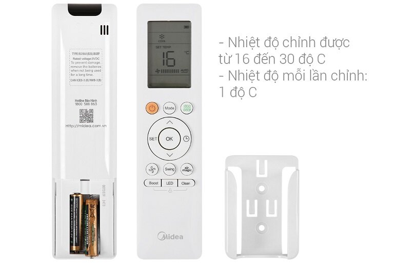 Hướng dẫn cách sử dụng điều khiển điều hòa Midea MSAG-10CRDN8 chuẩn không cần chỉnh