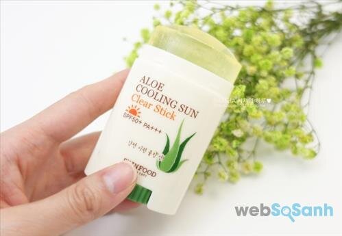 Kem chống nắng Aloe Cooling Sun clear stick SPF 50+ PA+++