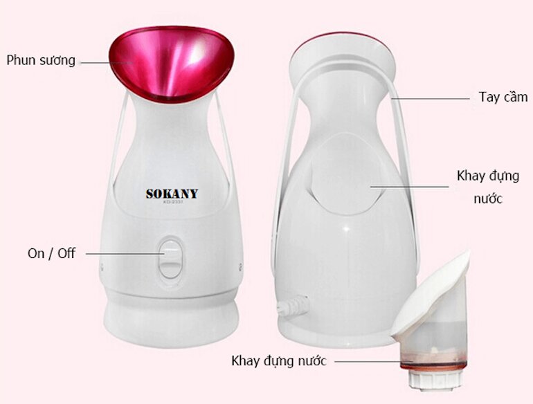Máy xông hơi mặt Sokany ZJ 608