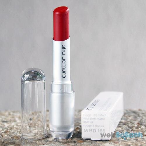 Shu Uemura Rouge Unlimited Matte M RD165 Red Lipstick