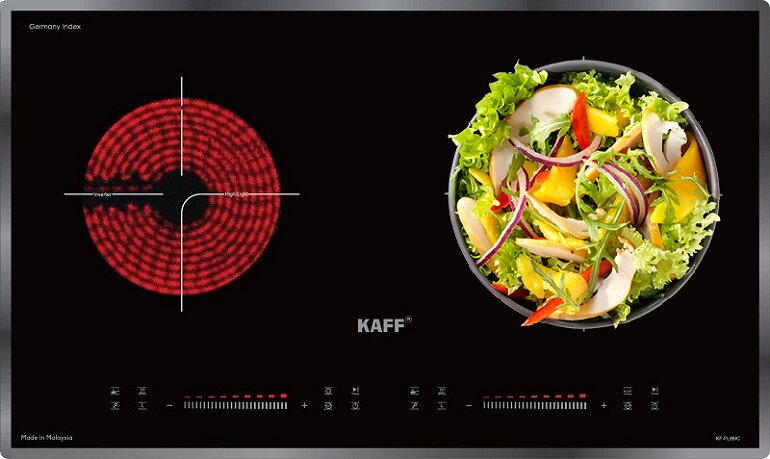 Bếp từ hồng ngoại âm 2 vùng nấu Kaff KF-FL88IC New nằm trong phân khúc giá tầm trung