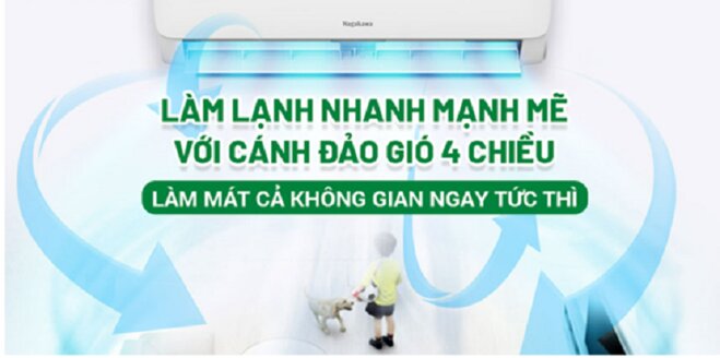 Điều hòa Nagakawa 9000BTU 1 chiều NS-C09R2T02