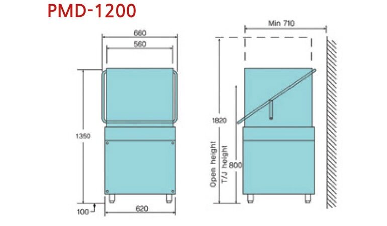 Máy rửa bát công nghiệp Prime PMDEL-1200E