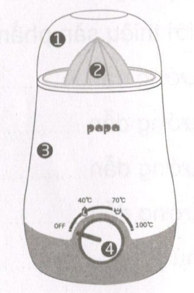 Máy tiệt trùng bình sữa Papa