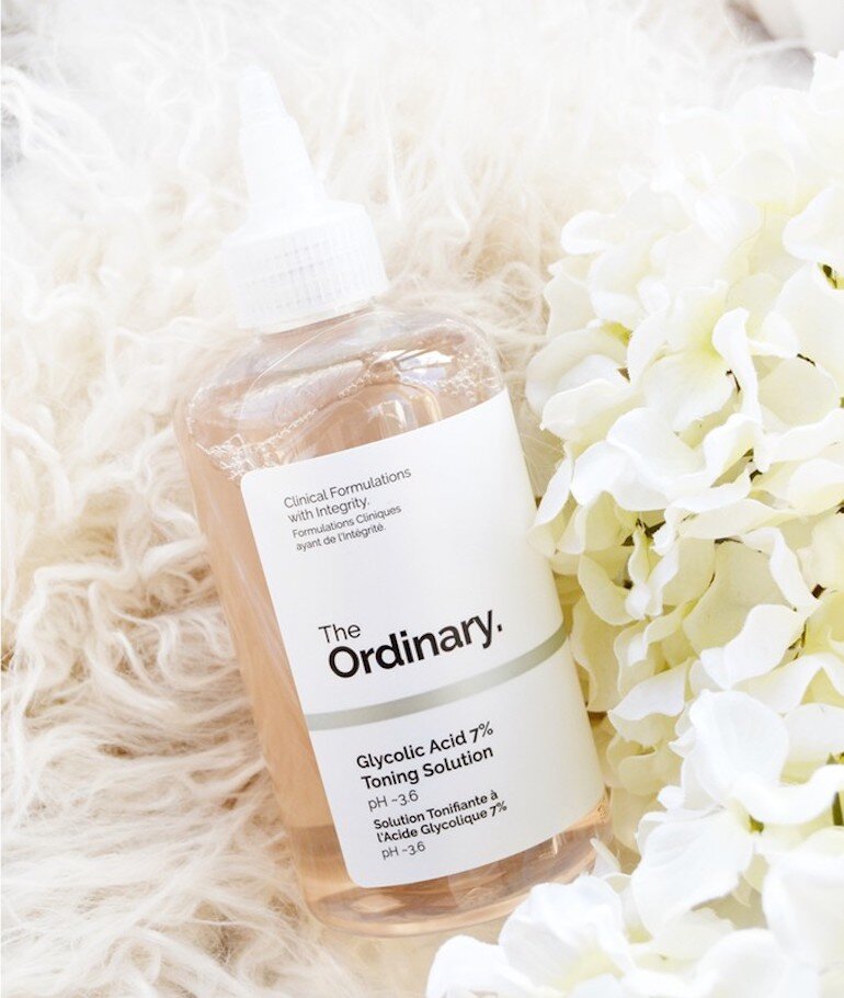 The Ordinary Rose Water is contained in a transparent hard plastic bottle.