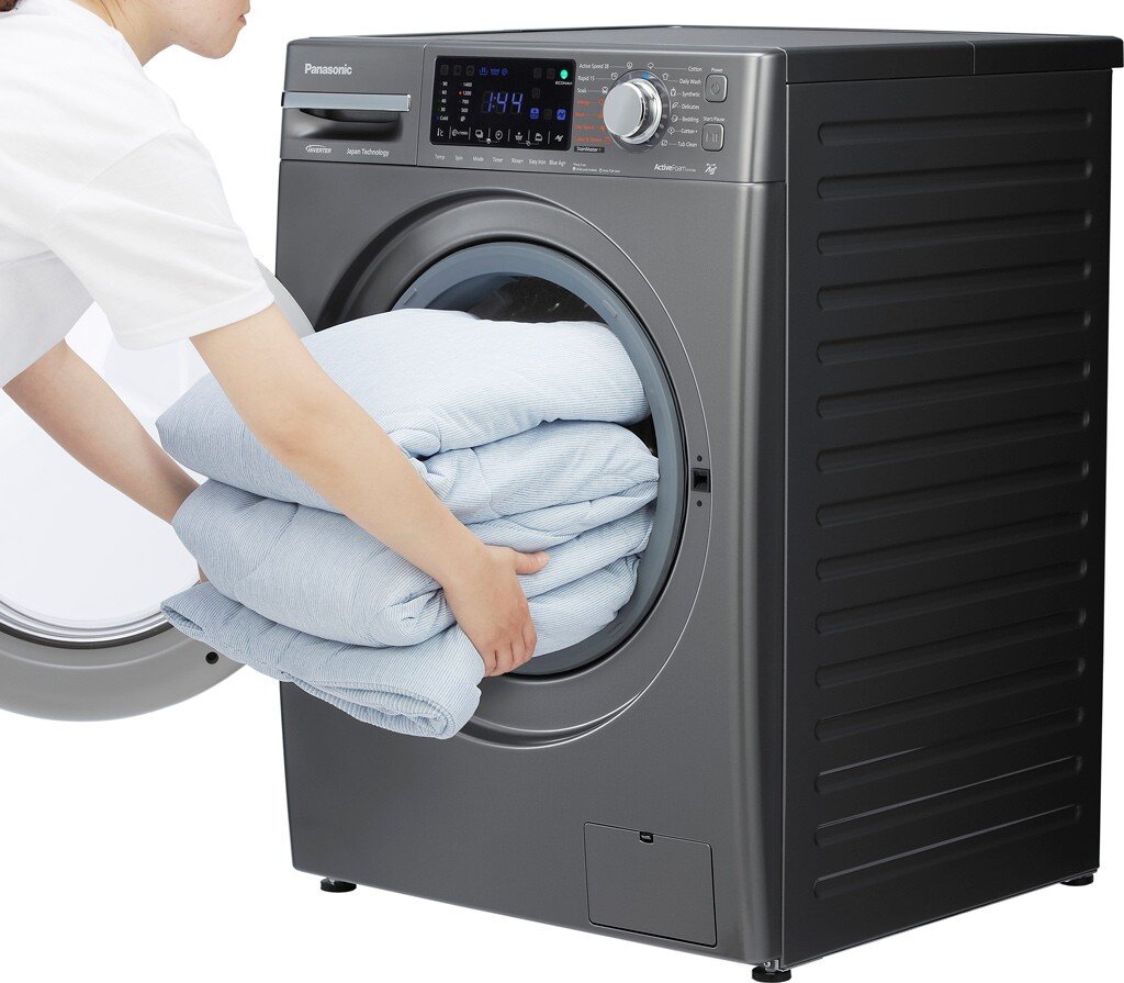 Tìm hiểu công nghệ xả nước Aqua Spin Rinse của máy giặt Panasonic cửa ngang