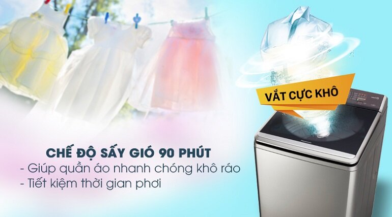 Nhận xét máy giặt Panasonic 13.5 kg NA-F135V5SRV