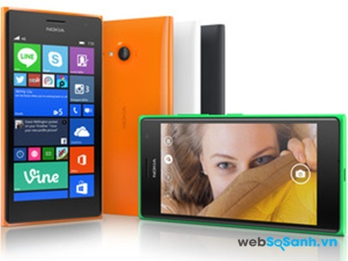 Lumia 735 thiết kế vuông vắn nhưng khá ôm tay