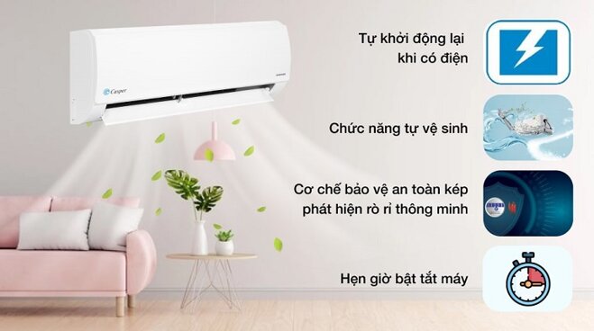 máy lạnh Casper Inverter 9000BTU IC-09TL32 