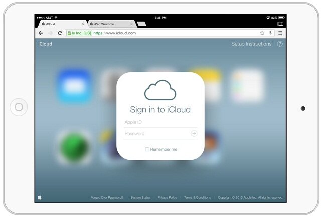 Sau khi mở  khóa bạn có thể đăng nhập iCloud bình thường