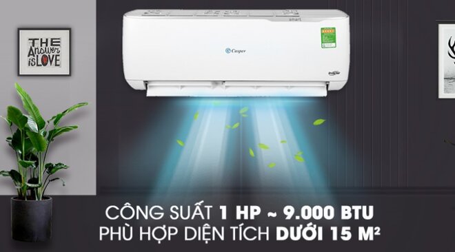 điều hòa casper 1 chiều inverter 9000btu gc-09tl32