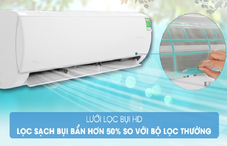 điều hòa Midea 12000 BTU 1 chiều Inverter MSAB-13CRDN gas R32