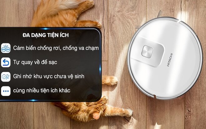 Khám phá robot hút bụi lau nhà Hitachi RV-X15N: Công nghệ Nhật Bản, hiệu quả vượt trội