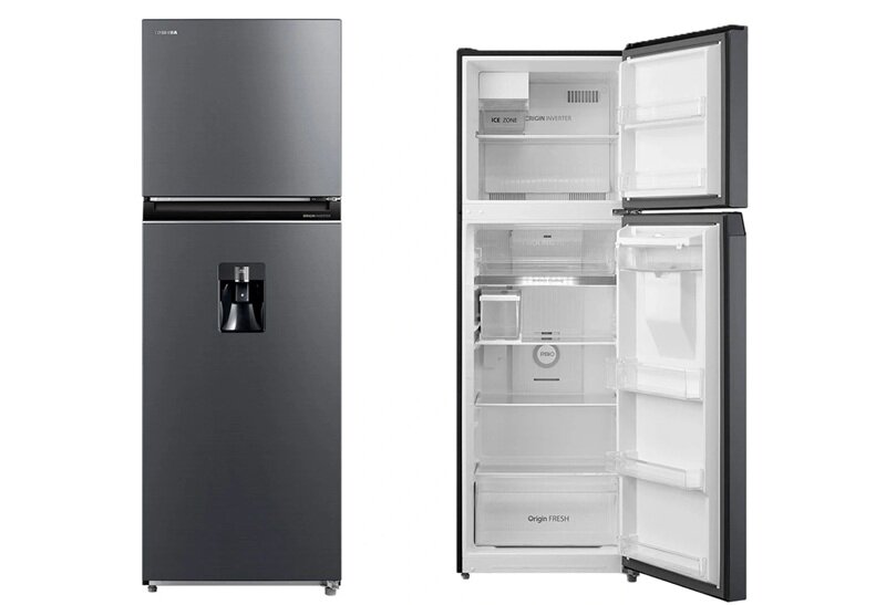 Top tủ lạnh Toshiba 2 cánh lấy nước bên ngoài giá chỉ từ 5 triệu đồng, có cả làm đá tự động