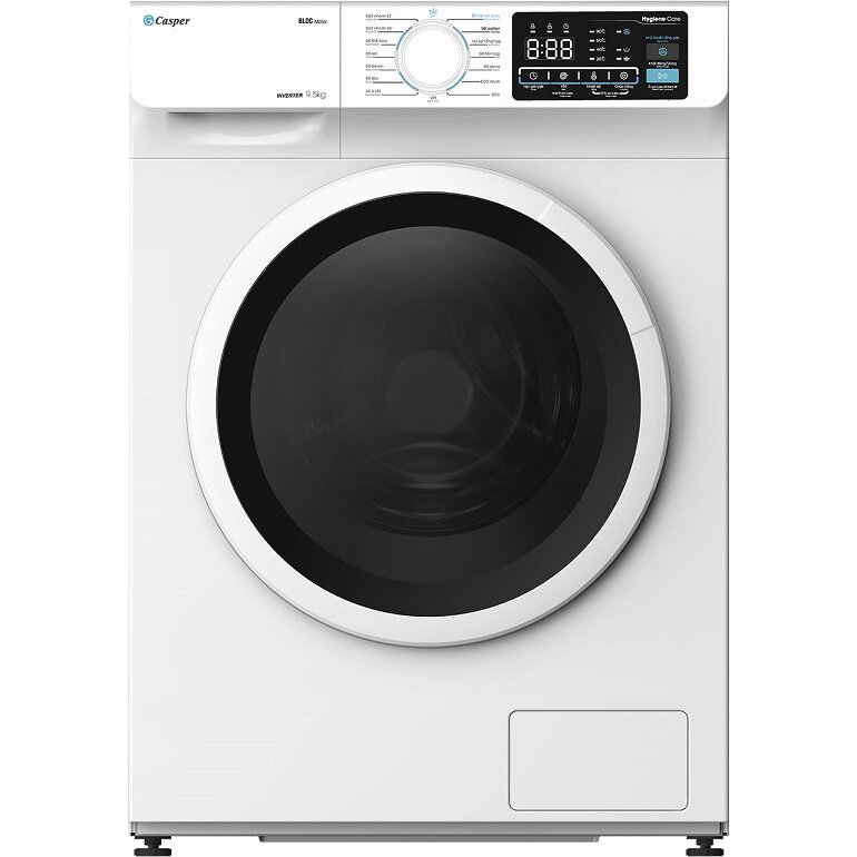 Máy giặt Casper Inverter 9.5 kg WF-95I140BWC có màu trắng thanh lịch