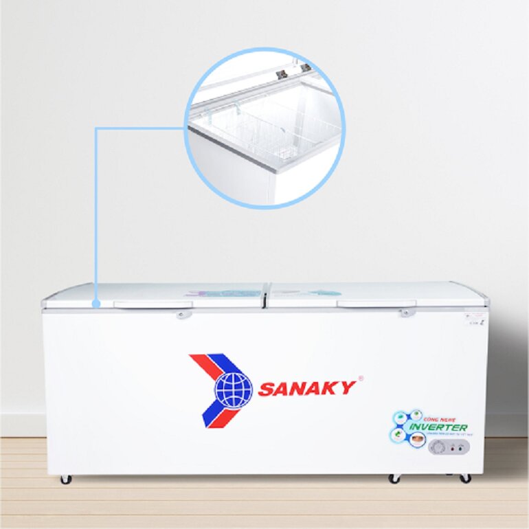 Đánh giá tủ đông Sanaky Inverter Vh-8699hy3n chi tiết