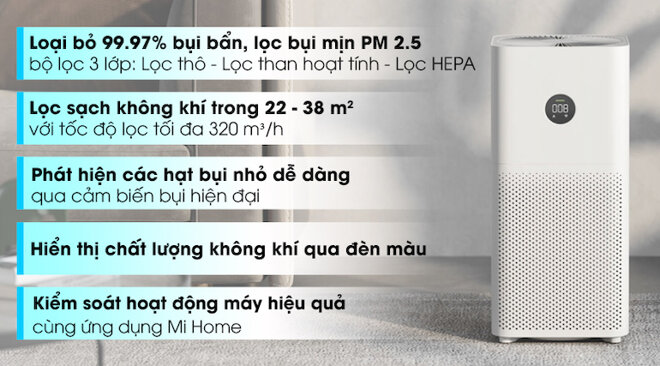 Máy lọc không khí Xiaomi Mi Air Purifier 3C