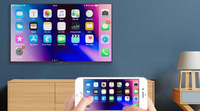 Chiếu màn hình thiết bị iOS lên tivi thông qua Apple HomeKit/Apple AirPlay