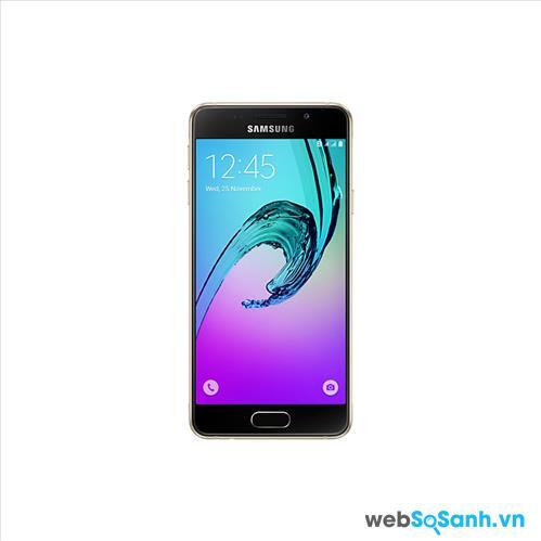 Điện thoại Galaxy A3 (2016) có 4,71-inch (11,95 cm), sử dụng tấm nền công nghệ Super AMOLED HD (1.280 x 720 pixel)