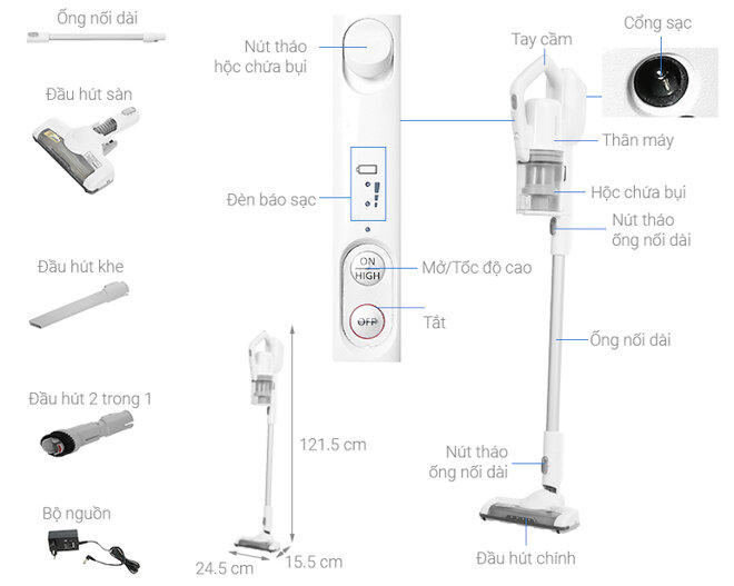 Máy hút bụi cầm tay Panasonic MC-SBV01W246