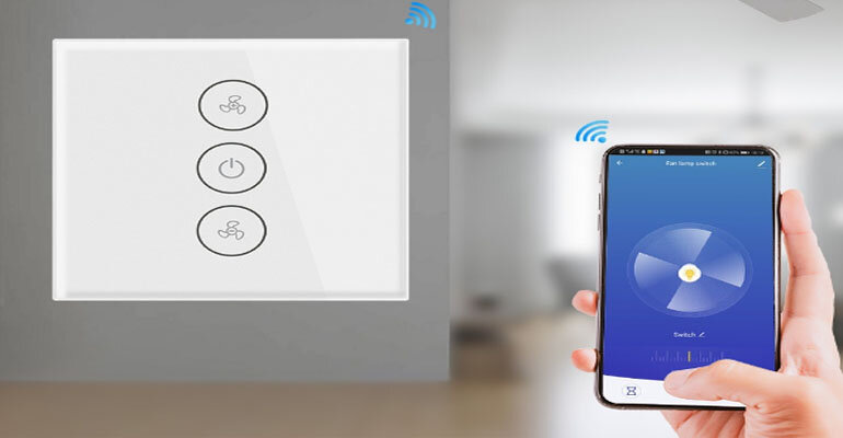 Quạt trần ứng dụng điều khiển từ xa bằng sóng wifi quạt trần điều khiển từ xa