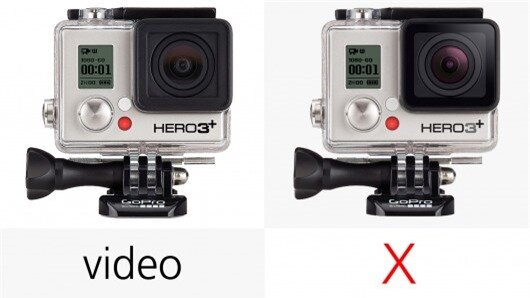 The GoPro Hero3+ can only use Protune when shooting video