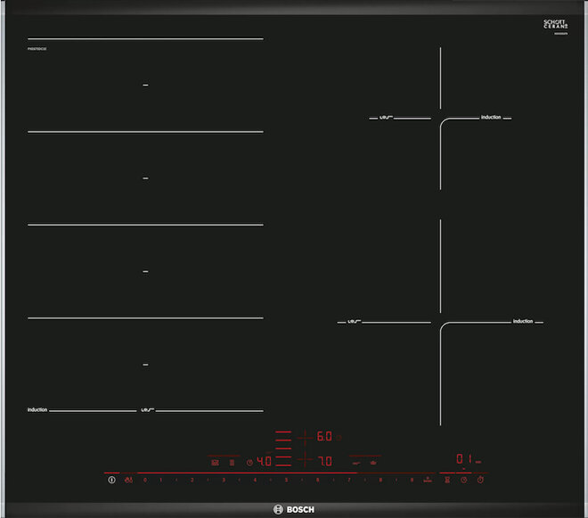 Bếp từ 4 vùng nấu Bosch PXE675DC1E