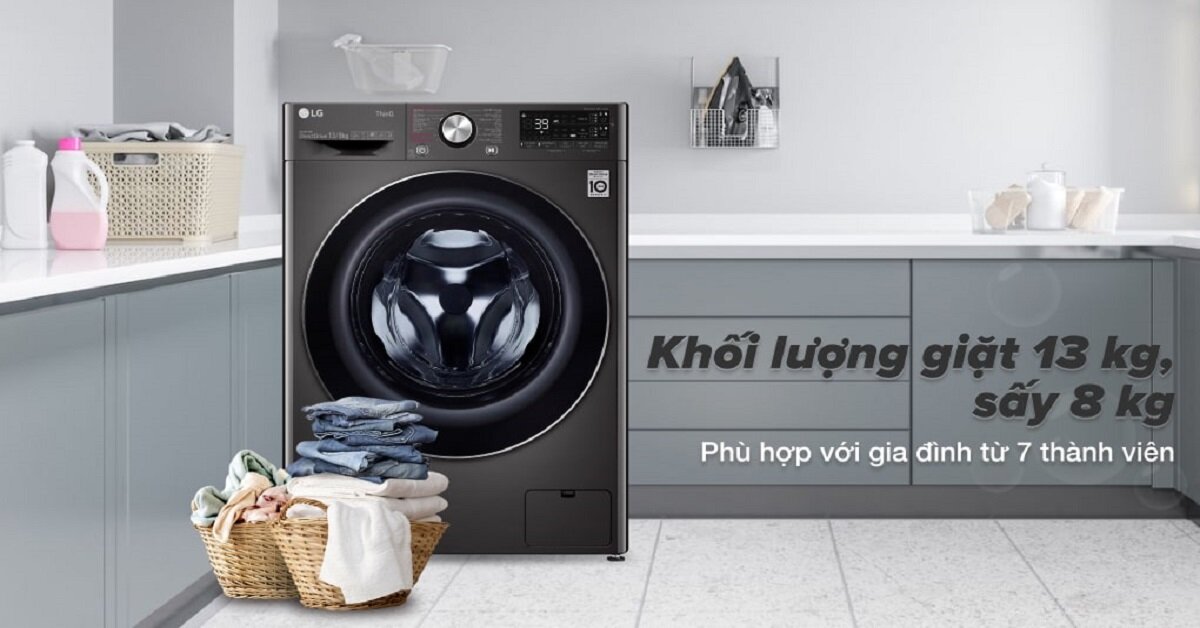 Máy giặt sấy LG FV1413H3BA