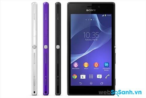 Xperia M2 sử dụng ngôn ngữ thiết kế OmniBalnce cổ với khá nhiều góc cạnh