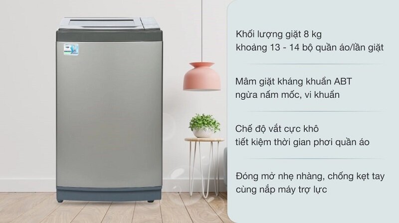 máy giặt Aqua AQW-KS80GT S