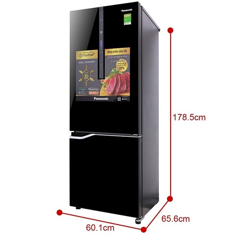 tủ lạnh Panasonic Inverter 322 lít NR-BC360QKVN