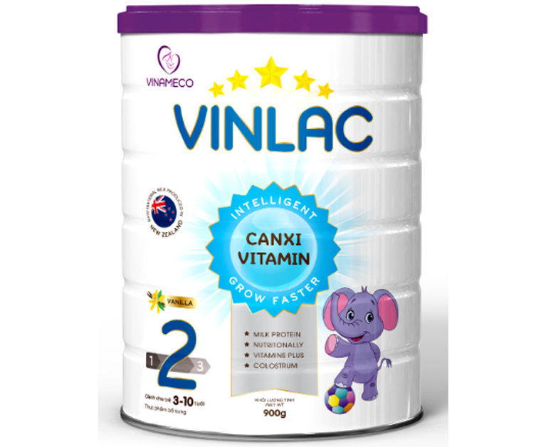 Sữa Vinlac 2 - sản phẩm dinh dưỡng cho bé từ 3 - 10 tuổi