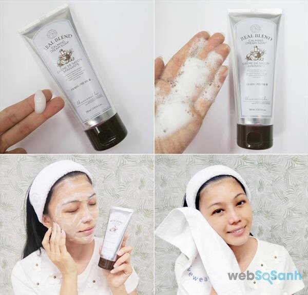 sữa rửa mặt diu nhẹ the face shop review