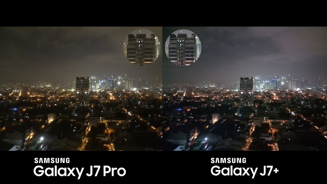 So sánh camera J7 Pro và J7 Plus
